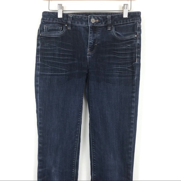 WHBM Straight Jeans 27 Inch Waist Blue Dark Wash - Picture 2 of 8